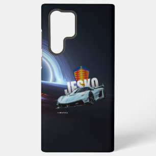 Hypercar schwebt über Schwarzem Loch Samsung Galaxy Hülle