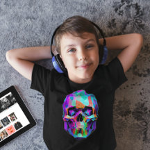 Hyperfarbe Tod Maske Stil Kid's Black Skull