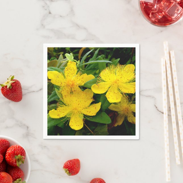 Hypericum calycinum Paper Napkins Serviette (Beispiel)