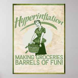 Hyperinflations-Druck Poster