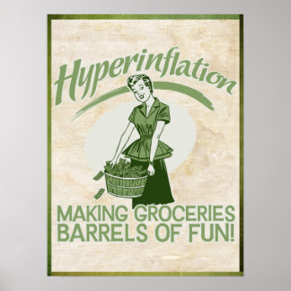 Hyperinflationsdruck Poster