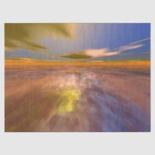 HYPERION WORLD, ALIEN SEASCAPE SKY, CLOUDS Sci-Fi Seidenpapier