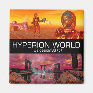 HYPERION WORLD SCIENCE FICTION Scifi Magnet