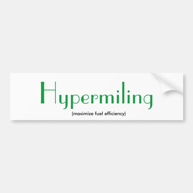 Hypermiling Autoaufkleber (Vorne)