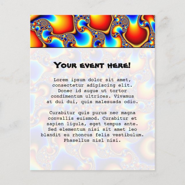 Hypn0sis - Fraktale Kunst Flyer (Vorne)