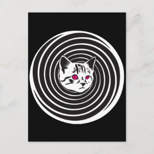 Hypno-Cat Postkarte