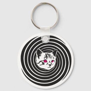 Hypno-Katze Schlüsselanhänger