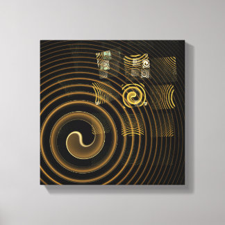 Hypnose Abstrakt Art Black und White Leinwanddruck