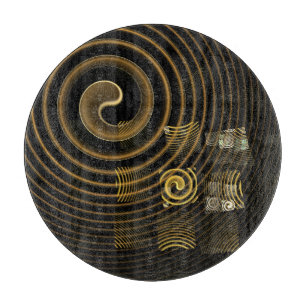 Hypnose Abstrakt Art Circle Schneidebrett
