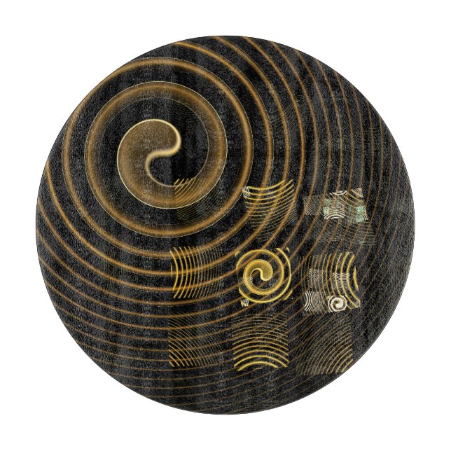 Hypnose Abstrakt Art Circle Schneidebrett (Vorderseite)