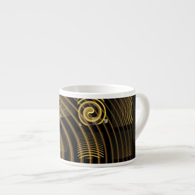 Hypnose Abstrakt Art Espresso Tasse (Vorderseite Rechts)