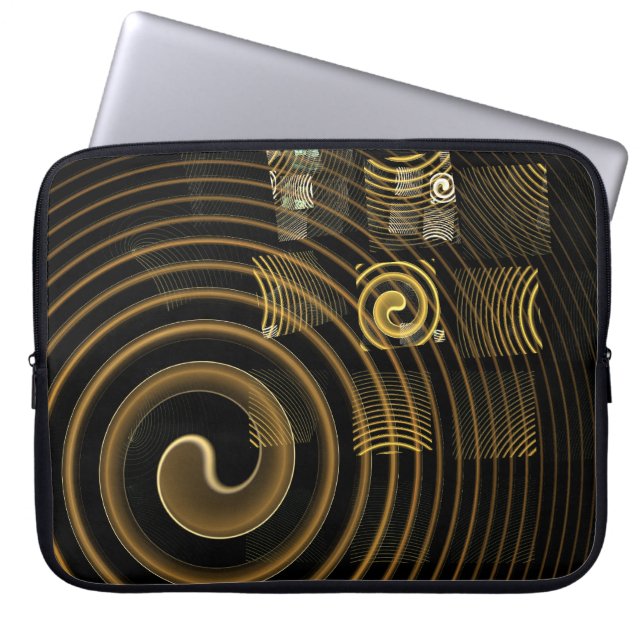 Hypnose Abstrakt Art Laptop Sleeve (Vorderseite)