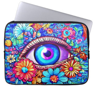 Hypnose Bläschen Auge Laptopschutzhülle