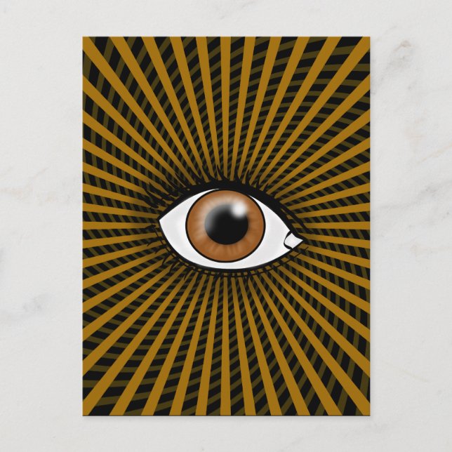 Hypnose Brown Eye Postkarte (Vorderseite)