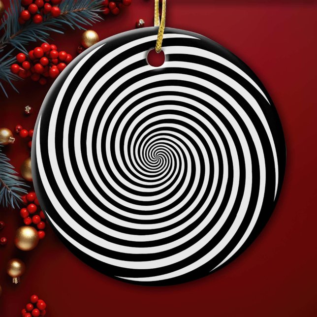 Hypnose Spiral Keramik Ornament (Hang it on your tree or display it year-round to keep your space a little mysterious!)