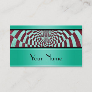 Hypnose stripes Schmutz + Ihr Text Visitenkarte