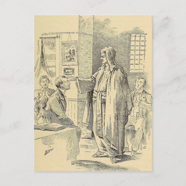 Hypnose-Zeichnen Postkarte (Vorderseite)