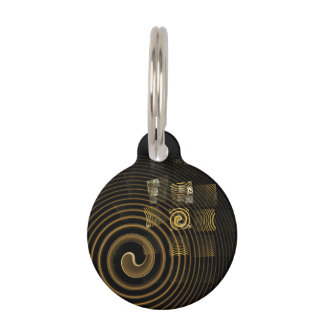 Hypnosis Abstract Art Round Tiernamensmarke