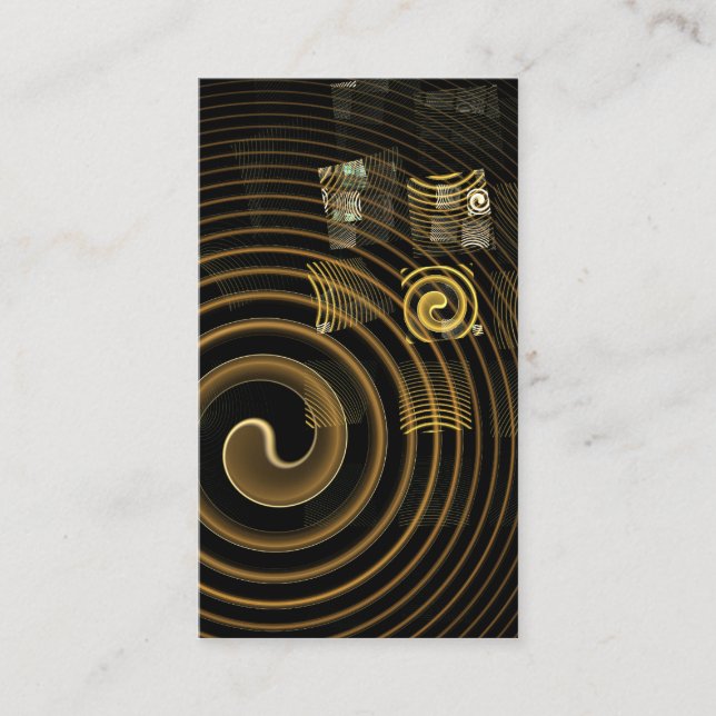 Hypnosis Abstrakt Art Business Card Visitenkarte (Vorderseite)