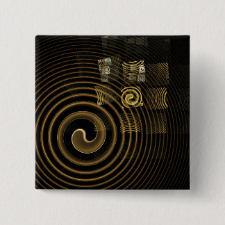 Hypnosis Abstrakt Art Button (Quadrat)