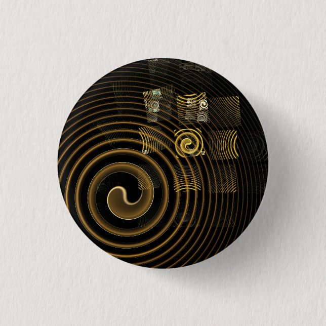 Hypnosis Abstrakt Art Button (rund) (Vorderseite)