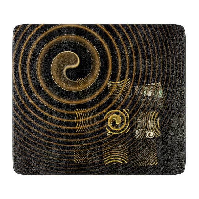 Hypnosis Abstrakt Art Rectangle Schneidebrett (Vorderseite)