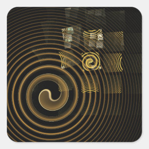Hypnosis Abstrakt Art Square Sticker