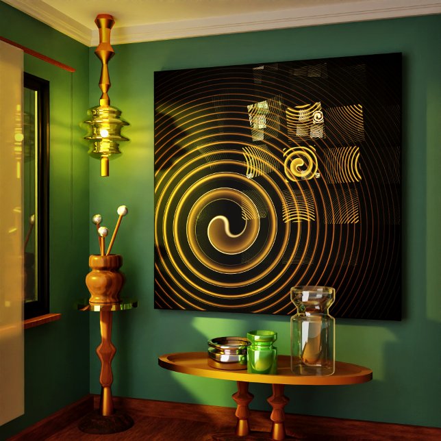 Hypnosis Abstrakt Art Wrapped Canvas Print Leinwanddruck (Hypnosis Abstract Art Wrapped Canvas Print)