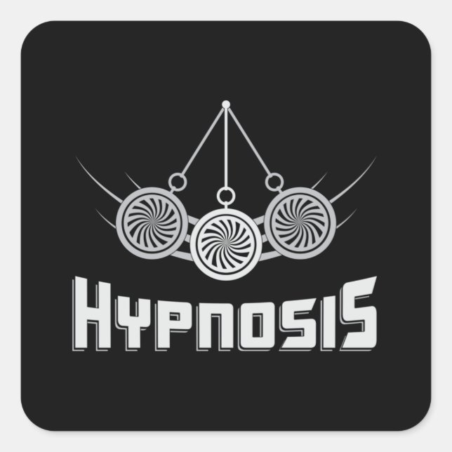 Hypnosis Beste Hypnotistikerprämie Quadratischer Aufkleber (Vorderseite)