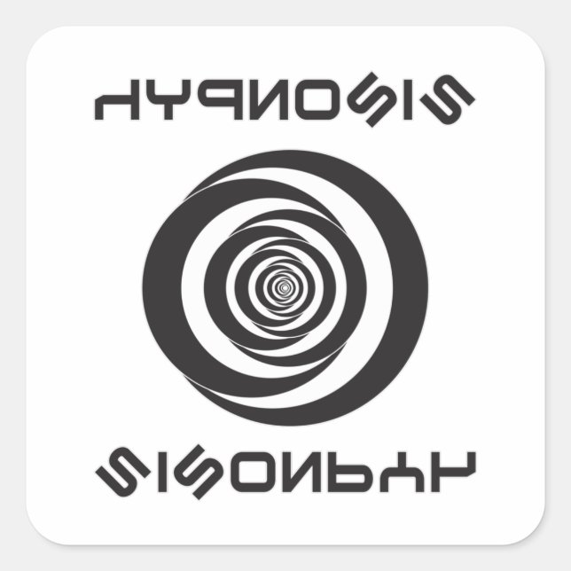 Hypnosis Hypnotizer Hypnotist Hypnotic Gift Idea Quadratischer Aufkleber (Vorderseite)