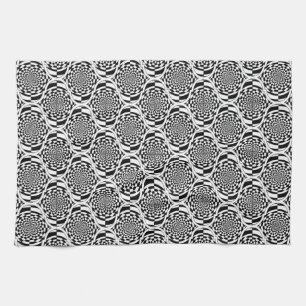 Hypnosis Pattern Schwarz-weiß + Ihre Ideen Handtuch