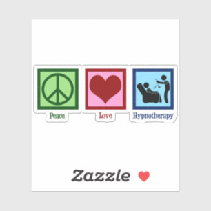 Hypnotherapeut Peace Liebe Hypnotherapie Aufkleber
