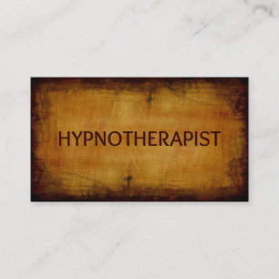 Hypnotherapeutin Antique Wood Grain Visitenkarte