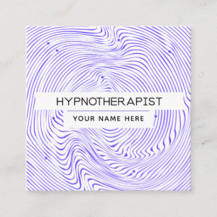Hypnotherapeutin Hypnotise Optical Illusion Line A Quadratische Visitenkarte