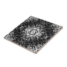 Hypnotic Abstract Black And White Modern Art Fliese