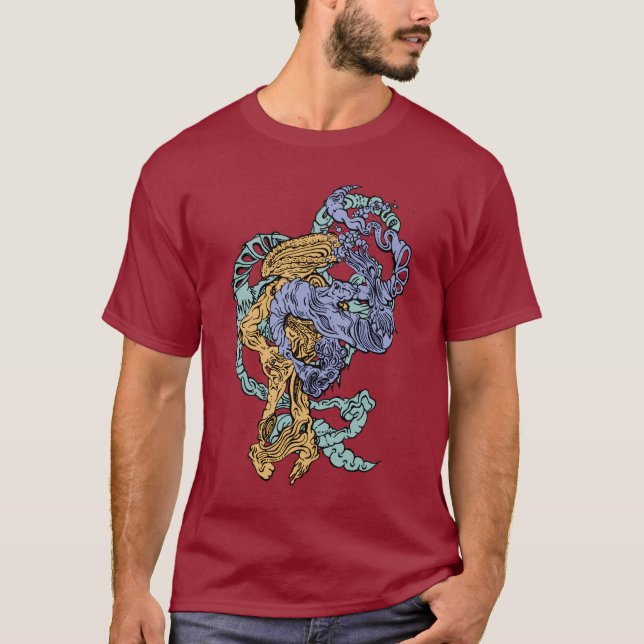 Hypnotic Amorphous Phantasmagoric Modern Groovy  T-Shirt (Vorderseite)