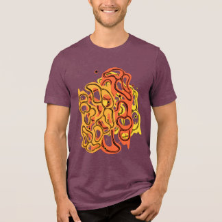Hypnotic Amorphous Phantasmagoric Modern Groovy Tri-Blend Shirt