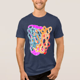 Hypnotic Amorphous Phantasmagoric Modern Groovy Tri-Blend Shirt