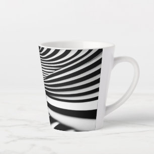Hypnotic Black and White Spiral Illusion Art Milchtasse