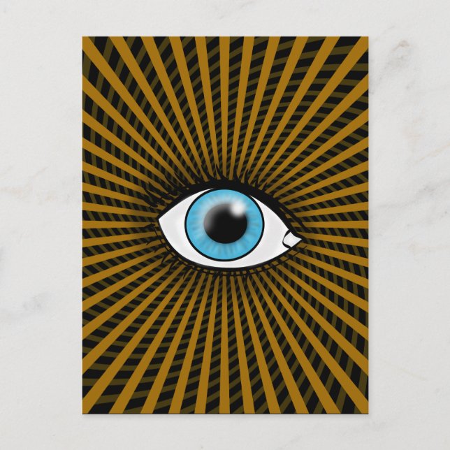 Hypnotic Blue Eye Postkarte (Vorderseite)