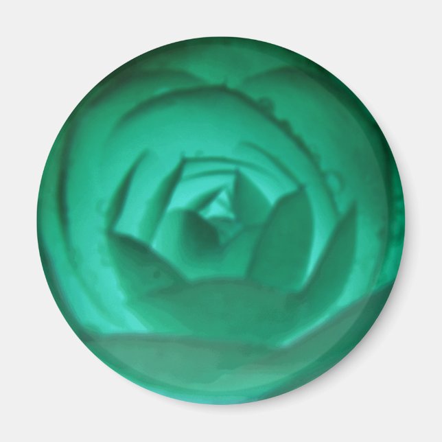 Hypnotic Camellige Blume Magnet (Vorne)