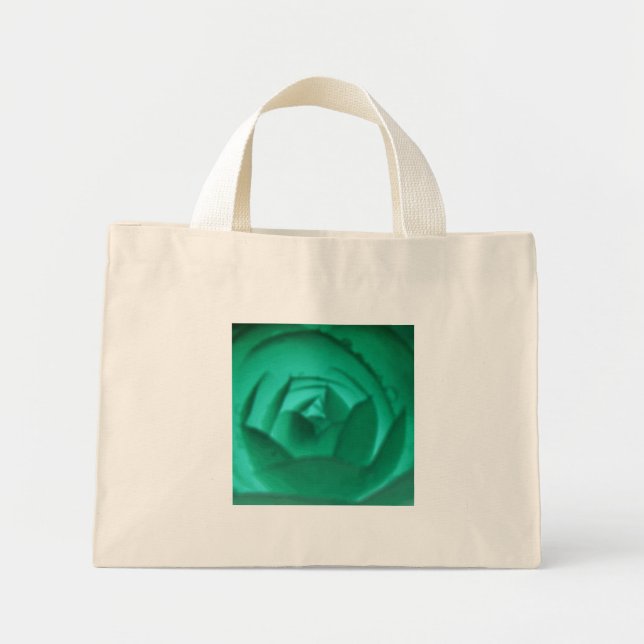 Hypnotic Camellige Blume Tote Bag Mini Stoffbeutel (Vorne)