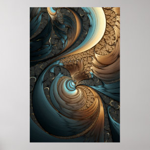 Hypnotic Journey of Psychedelic Abstracts Poster