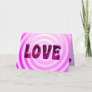 Hypnotic Liebe Valentinstag Grußkarte Feiertagskarte