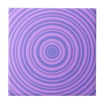 Hypnotic Lila Blue Circle Geometric Pattern