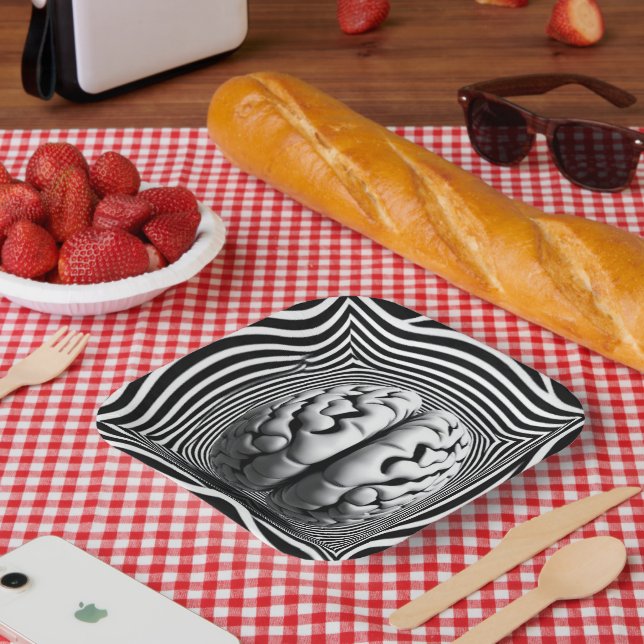 Hypnotic Mind Maze - Tauchen in den Spiral Pappteller (Picknick)