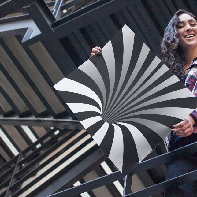 Hypnotic Optical Illusion Trippy Spiral Square Poster (Von Creator hochgeladen)