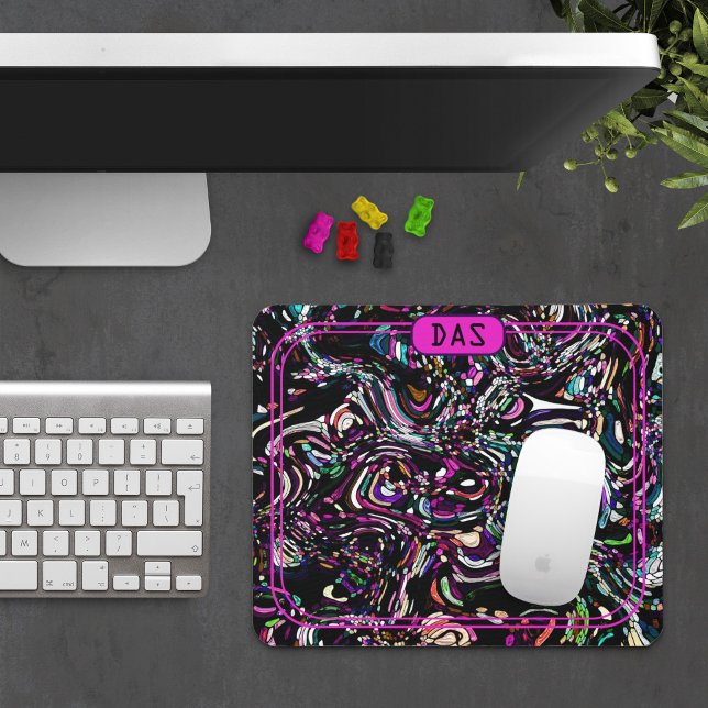 Hypnotic Swirl Energy Lila Mousepad (Von Creator hochgeladen)