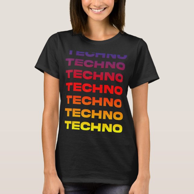 Hypnotic Techno Deep Dub Electronic Beats IDM EDM T-Shirt (Vorderseite)