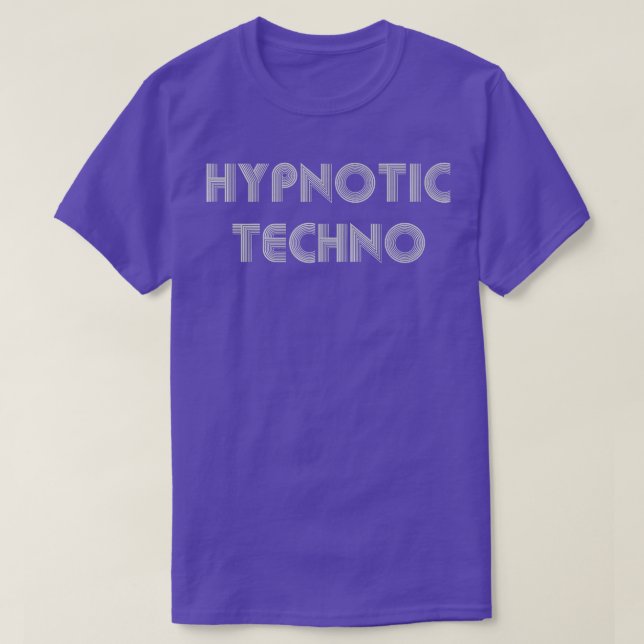 Hypnotic Techno Music Rave Festival DJ T-Shirt (Design vorne)